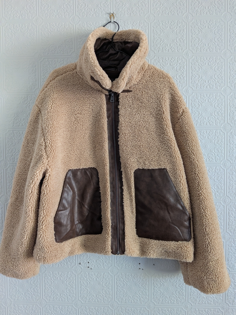 Levi's Womens Shorty Sherpa Faux Leather Jacket